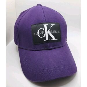 Calvin Klein Jeans Purple Baseball Hat Cap Adjustable Logo Unisex